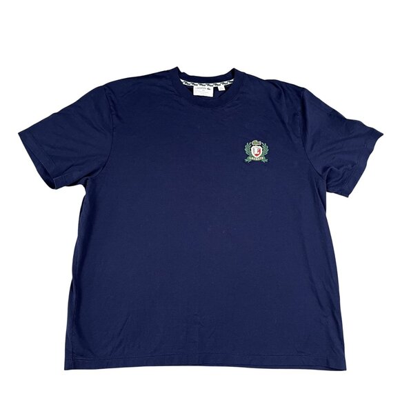 Lacoste Mens Made in France Ebbroidered Badge T-Shirt Sz XXL - Picture 1 of 6